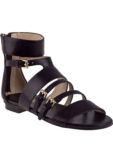 michael kors black gladiator sandals|Michael Kors black sandals sale.